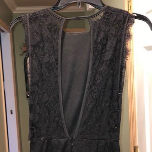Black Lace Mini Dress